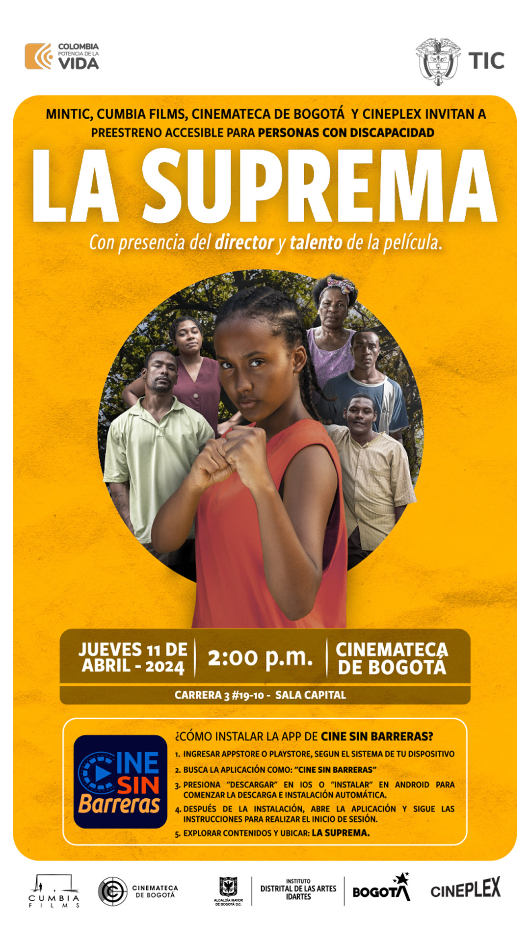 Invitación Película La Suprema